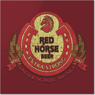 Red Horse Posters and Art